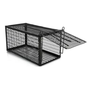 Imagem de Ratoeira Armadilha Pega Rato Gaiola Grande Com Mola