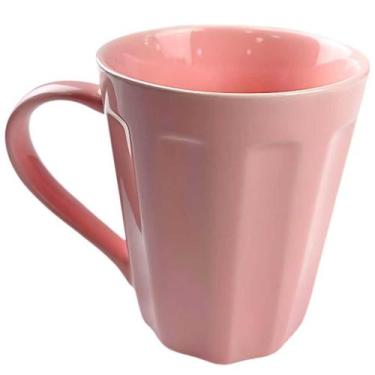 Imagem de Caneca Canelada 250ml Rosa - RR Porcelanas