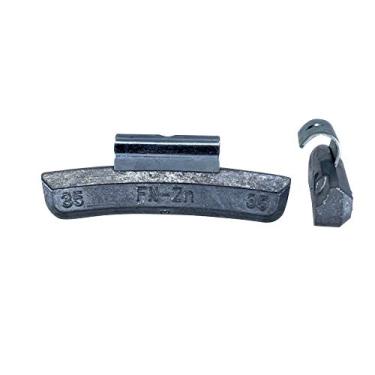 Imagem de Gallardo Tire Products | Pesos de roda com clipe de zinco série FN 35 gramas | Resistente | para aros de liga leve na maioria dos veículos japoneses. (25 peças/pacote)