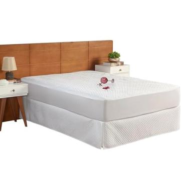 Imagem de Protetor de Colchão Matelado Impermeável, Solteiro - Branco - Modelo Premium