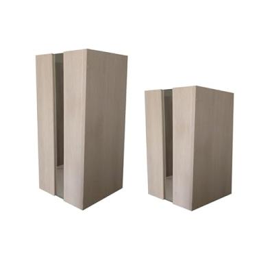 Imagem de Kit Cachepo Decorativo Vaso Plantas Em Mdf Com Espelho