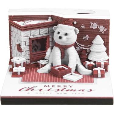 Imagem de Calendário 3d 2025, Calendário Destacável 2025, Calendário De Relógio 2025, Bloco De Notas De Bloco De Notas De Bloco De Notas De Arte 3d Artsy Pads Antiaderen, As Shown, 3.1x3.1x1.9in