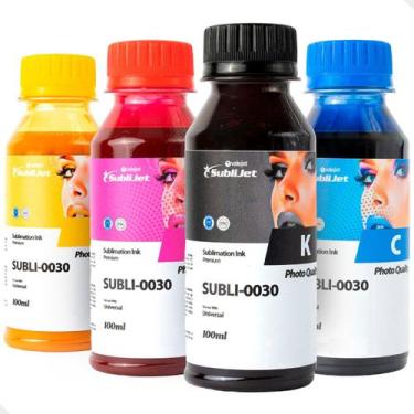 Imagem de Kit 4 Tintas Sublimáticas L575 Bulk Ink CMYK 1 Litro Sublijet - Valeje