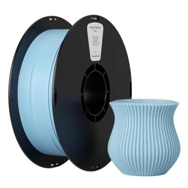 Imagem de kexcelled Filamento PETG de fibra de vidro 1,75 mm azul claro, filamento de impressora 3D PETG GF superfície fosca 1 kg, alto impacto e encolhimento de material reduzido, serve para a maioria das