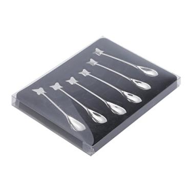 Imagem de Conjunto 6 Colheres P/café De Zamac Silver Plated Butterfly 11cm Lyor Prata Único