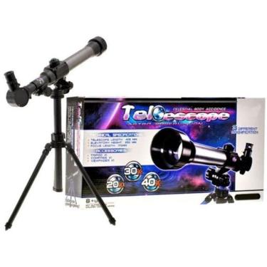 Imagem de Telescopio Astro Terrestre Kit 3 Lentes Tripe Luneta Ciencia Espaço Escola