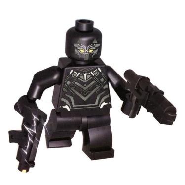 Imagem de Boneco Avengers Bloco De Montar Com Lego Pantera Negra