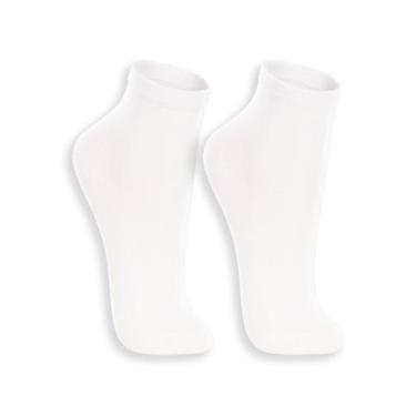 Imagem de Kit 2 Pares de Meias Infantil Cano Médio Lupo 2830-088, Branco, 30/36