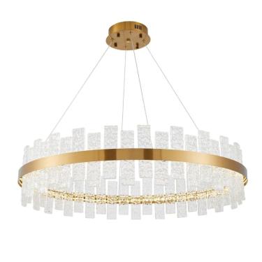 Imagem de Pendente Led Nordecor Lowy 2762 Dourado 3000K Bivolt