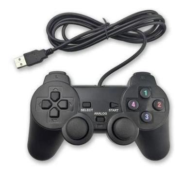 Imagem de Controle Com Fio Joystick Para Pc E Notebook Dex Com Cabo USB Preto