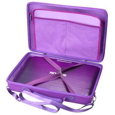 Imagem de Tourmate Estojo rígido de armazenamento para leitor de DVD portátil BOIFUN/POFOTO 44,5 cm, 43 cm, 39,4 cm, PJGCWB 42,9 cm POFOTO 39,9 cm (apenas caixa) (roxo)