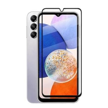 Imagem de Película de Vidro 3D para Samsung A14/M14, Proteção Total da Tela 6.6", Preta, Vidro Temperado