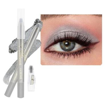 Imagem de Eyeshadow Stick Daeuwiutr Grey Shimmer à prova d'água de longa duração