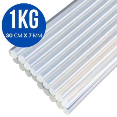 Imagem de Refil 1KG Bastões de Cola Quente Fino 30cm x 7mm 76 Und - Rendicolla
