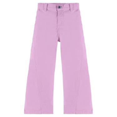 Imagem de Calça em Sarja Infantil Feminina Up Baby, Roxo, 1