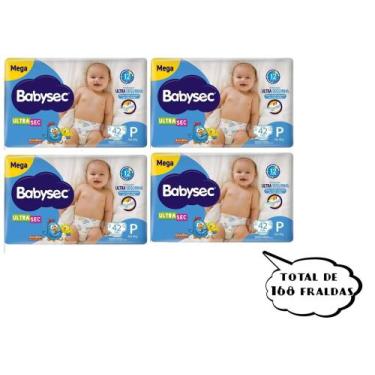Imagem de Fralda Babysec Ultrasec - Tam P - (4 pacotes-42 cada pacote) total de 