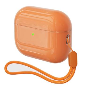 Imagem de Capa para AirPods Pro 3 Never-Sretch-Out DamonLight à prova de choque capa de silicone semi rígida compatível com Apple Airpods Pro 3ª geração (laranja)
