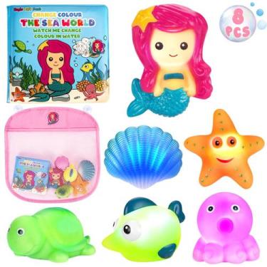 Imagem de Brinquedos de banho TSDATOWR Light Up para crianças e meninas com livr