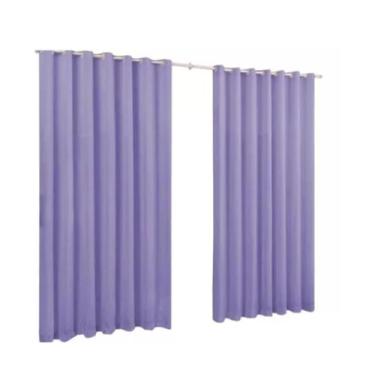 Imagem de Cortina Taia 4,00 X 2,50 Microfibra Com Ilhos A Mais Barata - DJB Enxo