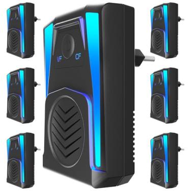 Imagem de Repelente ultrassônico de insetos, ultrassônico e repelente para mosquitos, baratas, roedores, ratos, insetos, ratos, aranha, formiga, plugue eletrônico, controle de pragas, troca de 2 modos, 6