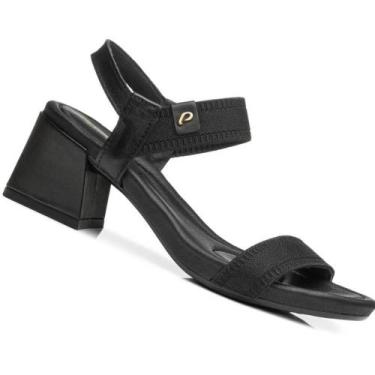 Imagem de Sandalia Pegada 234301 Feminina, Preto, Preto, 36