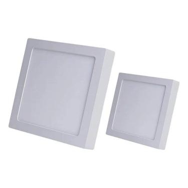 Imagem de 2X Kit 2 Painel De Led Sobrepor 18W Quadrado 22Cm 6500K Avan