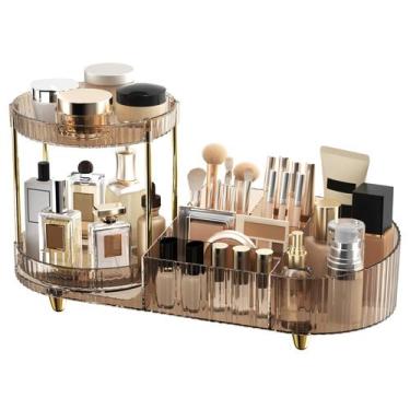 Imagem de Organizador de maquiagem Jywantful Countertop com 360 bandejas giratór