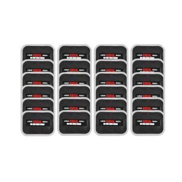 Imagem de ZERINT TP-R02 Remendo de reparo radial, remendos de pneus pesados, patch de reparo de perfuração de pneu para carro, caminhão, ônibus, trator, veículos agrícolas, 7,6 cm x 5,5 cm, 1 dobra 24 peças