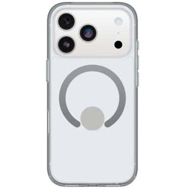 Imagem de Case Clear Iph 17 Pro Magnética Compatível Com Magsafe Grip Antiderrapante