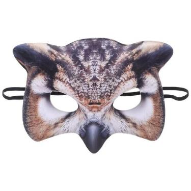 Imagem de Máscara Hosfairy Halloween Owl Masquerade Animal Brown