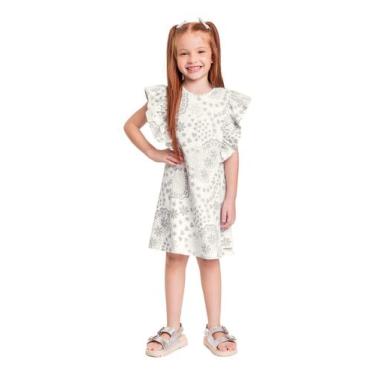 Imagem de Vestido Infantil em Cotton para Menina Quimby, Off, White, 4