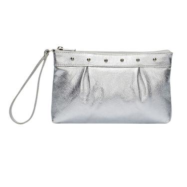 Imagem de Bolsa Clutch Festa Casamento Carteira de Mão Porta Celular em Couro