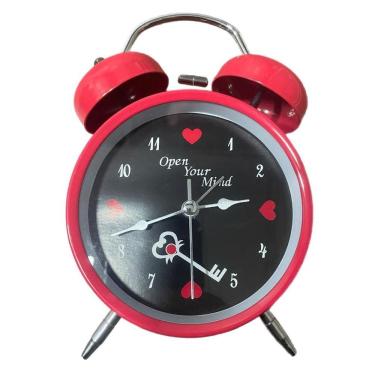 Imagem de Relógio Despertador Analógico, Silencioso, Vintage