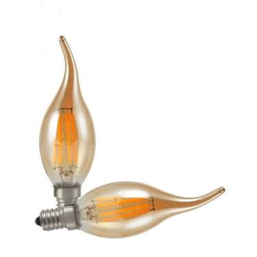 Imagem de Lampada Vela Filamento De Led Ambar Retro - Bocal E14 - Dubai
