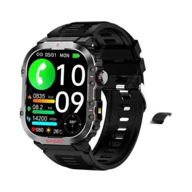 Imagem de Relógio Inteligente Masculino À Prova D'Água Com Tela HD De 2,01 Poleg
