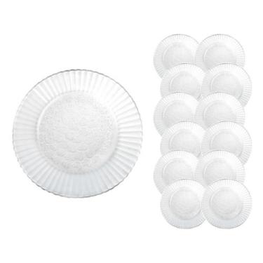 Imagem de Conjunto 12 Prato Primavera Fundo Temperado 22cm Almoço Bar - Nadir Fi