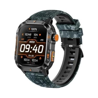 Imagem de Relógio Inteligente Militar Masculino Com GPS, Tela AMOLED De 2.01 Pol