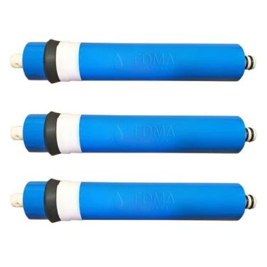 Imagem de Kit 3x Membrana Para Osmose Reversa 100gpd 380 Litros Dia - Fdma Filtr