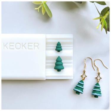 Imagem de Árvore de Natal Polymer Clay Bead Roller Keoker 10 mm 15 mm