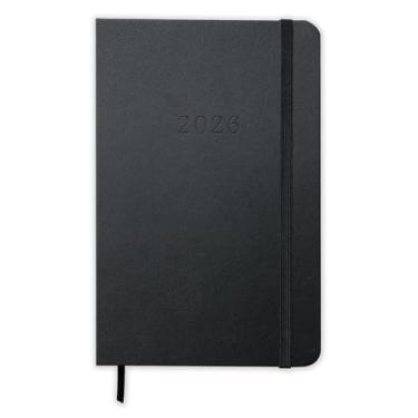 Imagem de Planner 2026 Preto - Com páginas pontilhadas - Visão mensal e semanal - Capa Dura 13x20cm