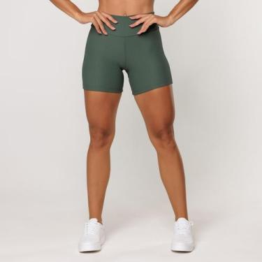 Imagem de Short Fitness Feminino Poliamida Canelado Shorts para Academia Coleção