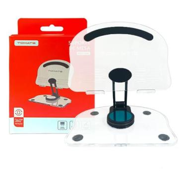Imagem de Suporte Para Tablet Tomate Mtg-054 360 Abs C/ Apoio Celular Cor Transp