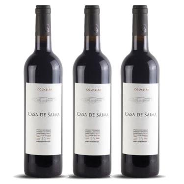 Imagem de Kit 03 Un Vinho Português Casa de Saima Colheita Tinto 750ml