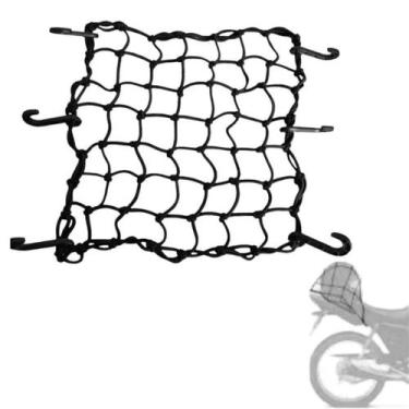 Imagem de Rede Elastica Aranha 30x30 Moto Bagageiro Bau Capa de Chuva - NoBrand