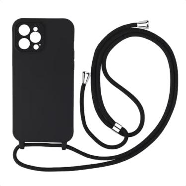 Imagem de Capa Case Capinha Facility Com Cordão Alça Para iPhone 11 Pro Max (Preto)