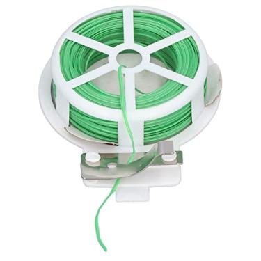 Imagem de AUNMAS Laços de Plantas de Jardim Com Cortador, Fio de Aço Plástico para Suporte de Plantas, Operação Fácil de 65,6 Pés para Agrupar (50 m/164 pés)