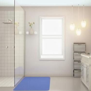 Imagem de Tapete Luxo Antiderrapante Para Box, Banheiros, Banheiras, Cozinhas, Lavanderias e Areas Umidas. (Azul, 120x60)