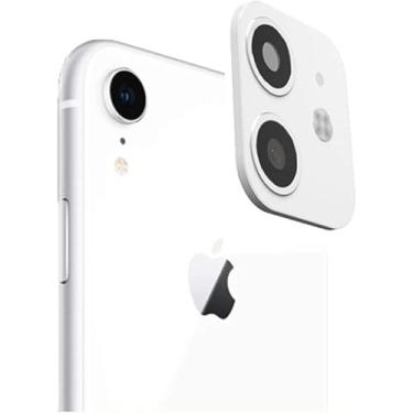 Imagem de iPhone XR Converter para iPhone 11 Protetor de Lentes,DIKKAR Adesivo de Lente de Câmera para iPhone XR,Película de Vidro Temperado Antirrisco da Tampa da Câmera,Mudar para o Novo iPhone