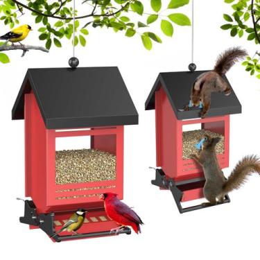Imagem de Alimentador de pássaros ScinDa Squirrel Proof com capacidade de 2,27 k