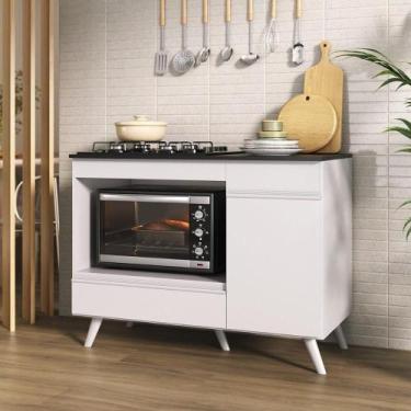 Imagem de Balcão Para Cooktop E Forno 105cm 1 Porta 1 Gaveta Veneza Multimóveis 